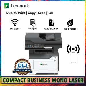 Refurbished Lexmark MX521ade 44ppm Compact Multifunction Business Mono Laser Printer (ADF Duplex Print, Copy, RADF Scan, Fax, Wireless, AirPrint) ~ RM 80/Month, RM0.03 Cents/Page Rental Package