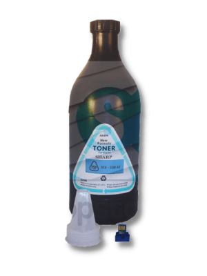 Compatible Sharp Black Toner Bottle 1kg (ARRIS) + Chip  MX500AT